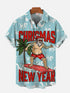 Men's Christmas Funny Graphic Short Sleeve Hawaiian Shirt